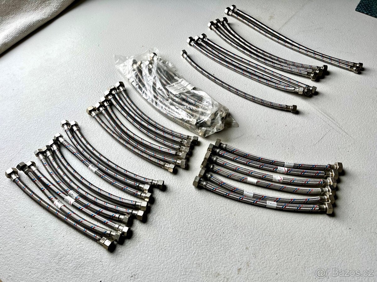 40 x pancerove hadicky na vodu nerez flex - 3
