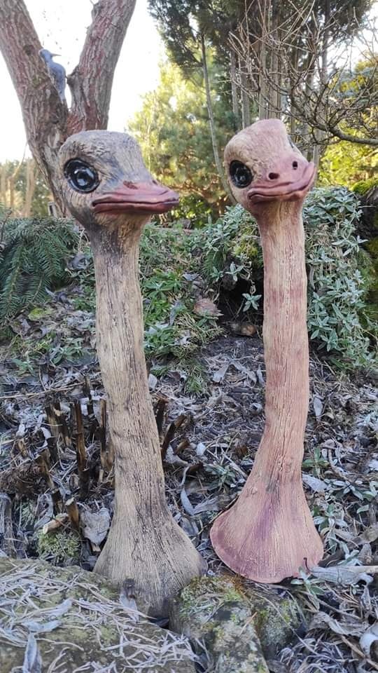 Pštros, čumil, ploťák. Keramika. - 3