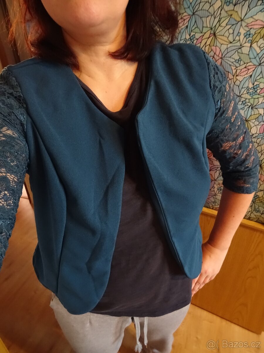 Bolerko, sako s krajkovými rukávy - 3