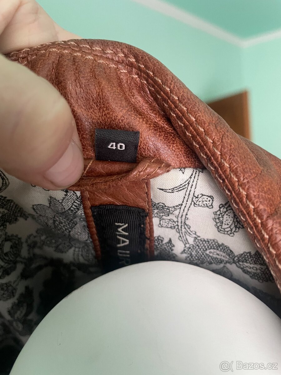 Krásná kožená bunda zn. Mauricius - 3