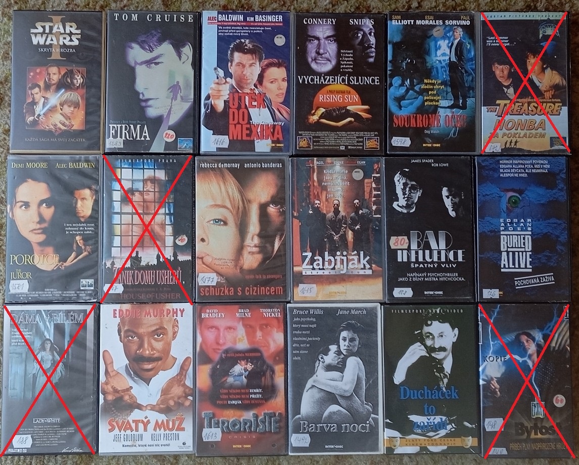 Originální VHS kazety - filmy, pohádky, dokumenty - 3