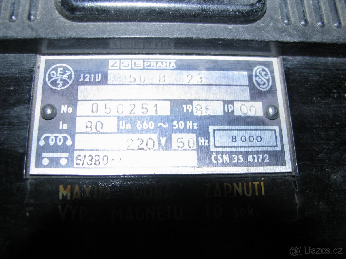 starý velký jistič - letohrad j 21 u, čapová zásuvka - 3