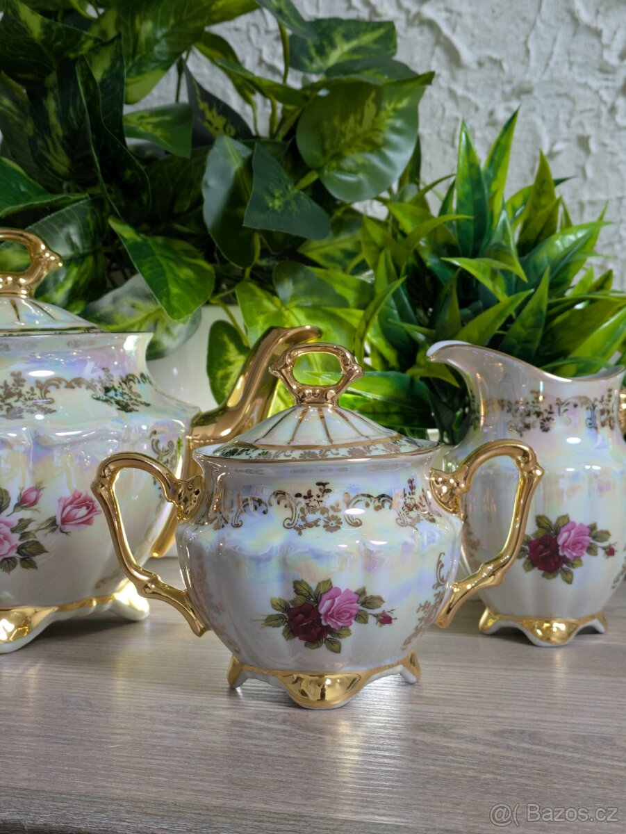 Luxusní porcelánový čajový servis Originál Decor - 3