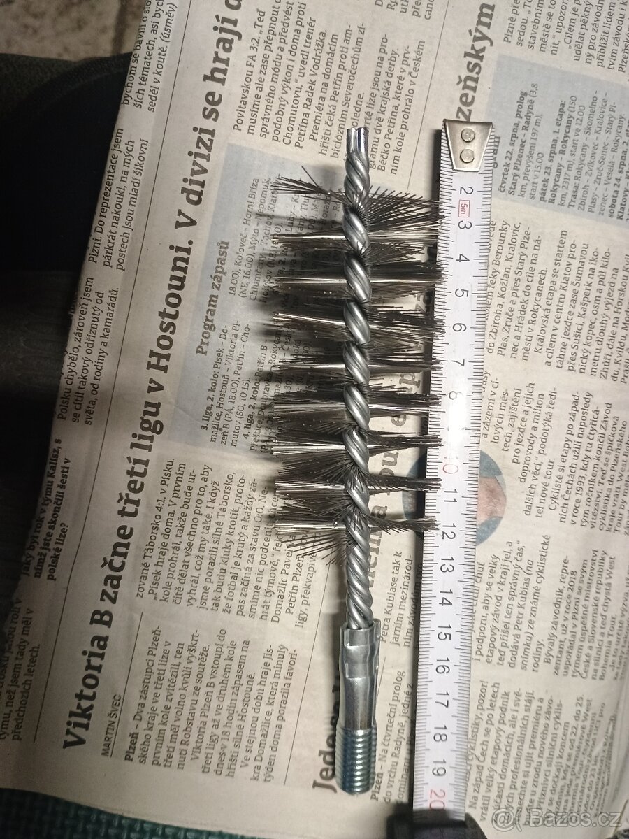 Manometr a kulové ventily,kartáč na kotle - 3