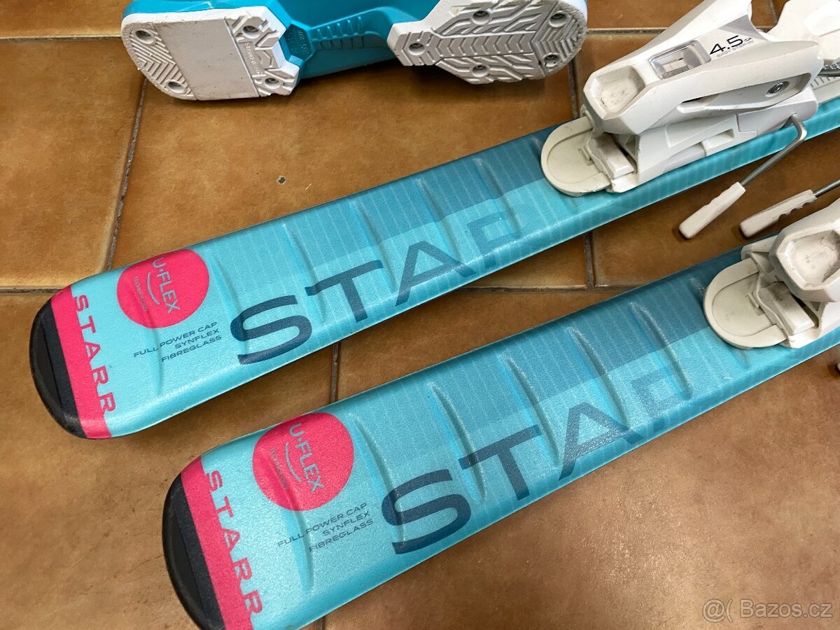 120cm dívčí lyže Elan a lyžáky Nordica 24 - 3