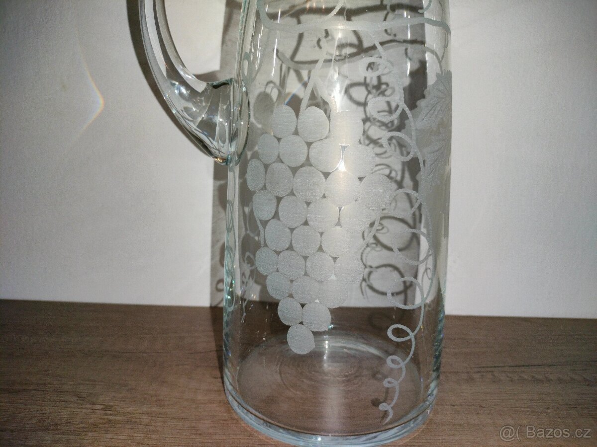 Skleněný džbán 25 cm - 3