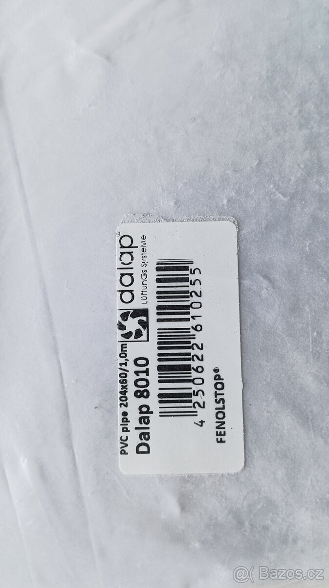 PVC potrubí hranaté pevné 204 x 60 mm / 1,0 m DALAP 8010 - 3