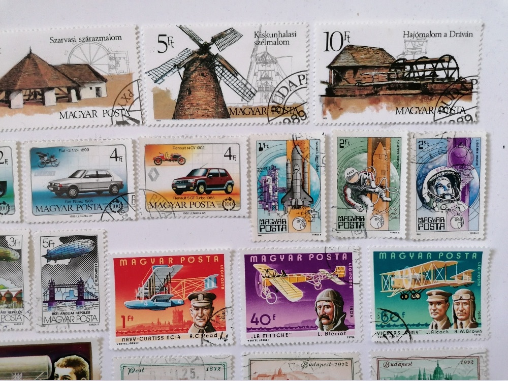 Známky 24x vzducholodě formule auta raketoplány Maďarsko - 3