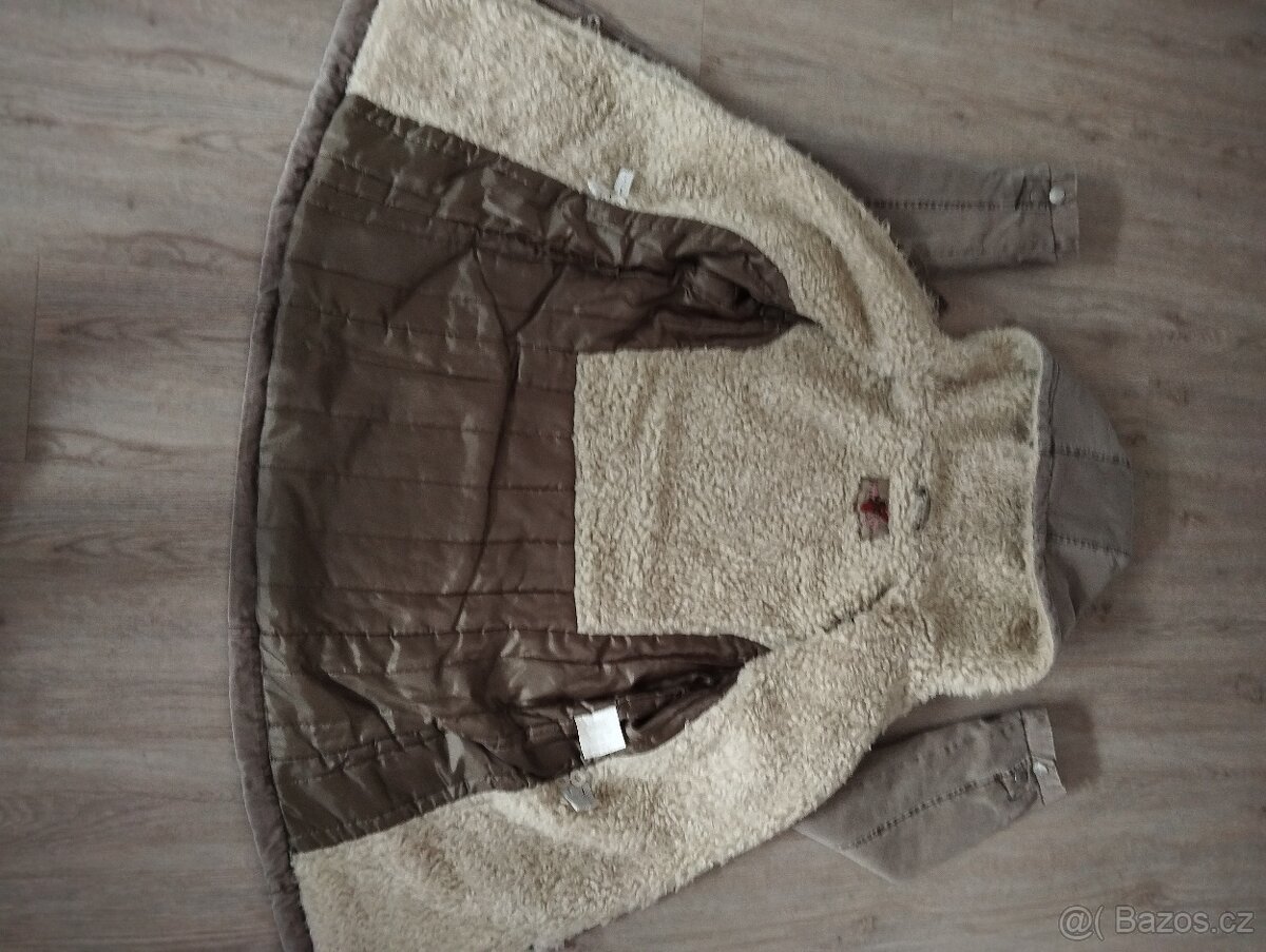 Dámská bunda, kabát NOVÝ, vel. 38, barva hnědo-šedá - 3