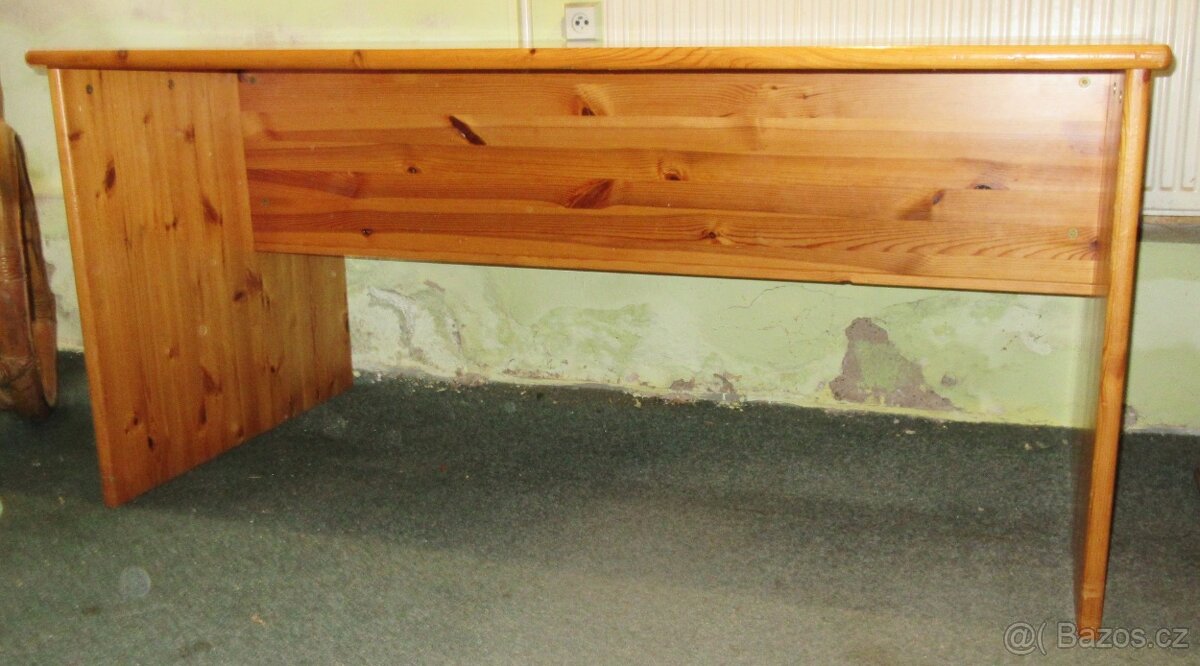 Psací - pracovní stůl z borovice - celomasiv - Výborný stav - 3
