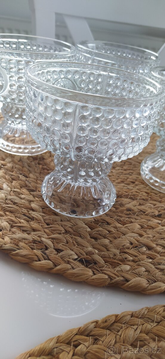 Pohary retro sklenene - 3