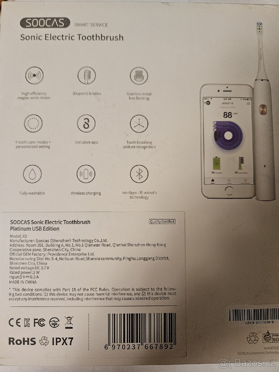 Elektrický zubní kartáček Soocas - 3