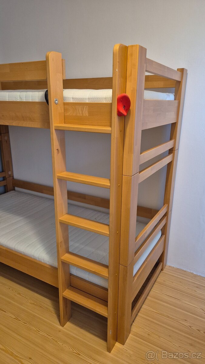 BUKOVÁ dvoupatrová postel Lucas 90x200 - 3