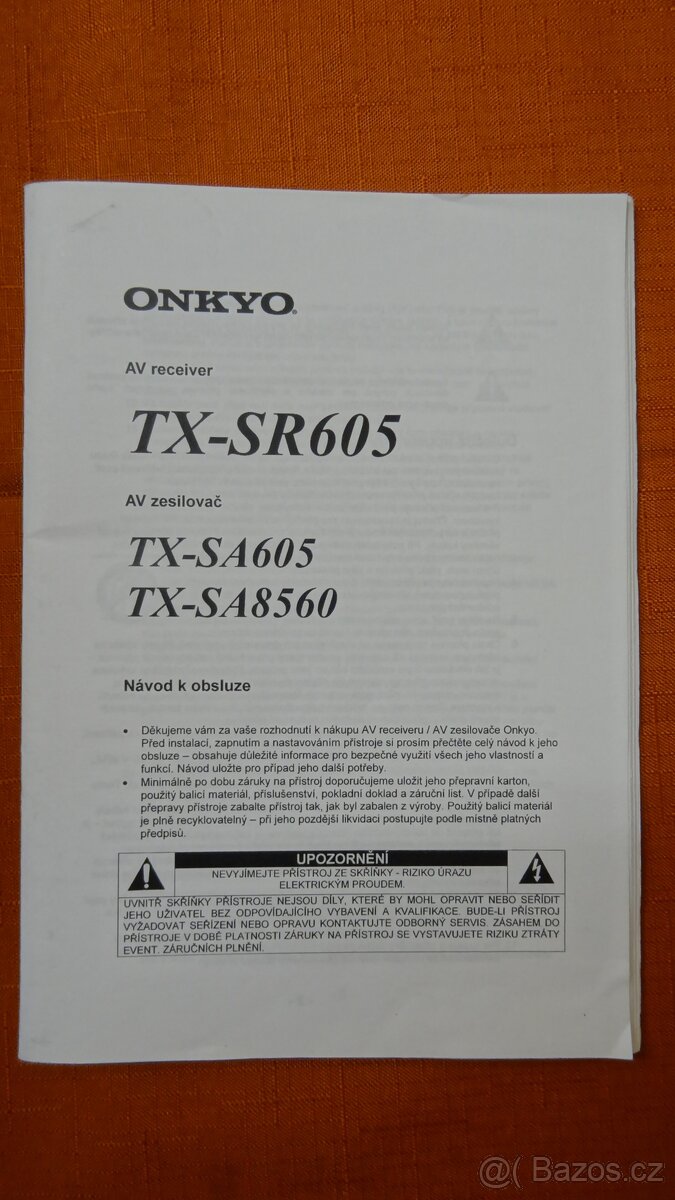 ONKYO TX-SA605 receiver s dekodérem Dolby Digital Plus, - 3