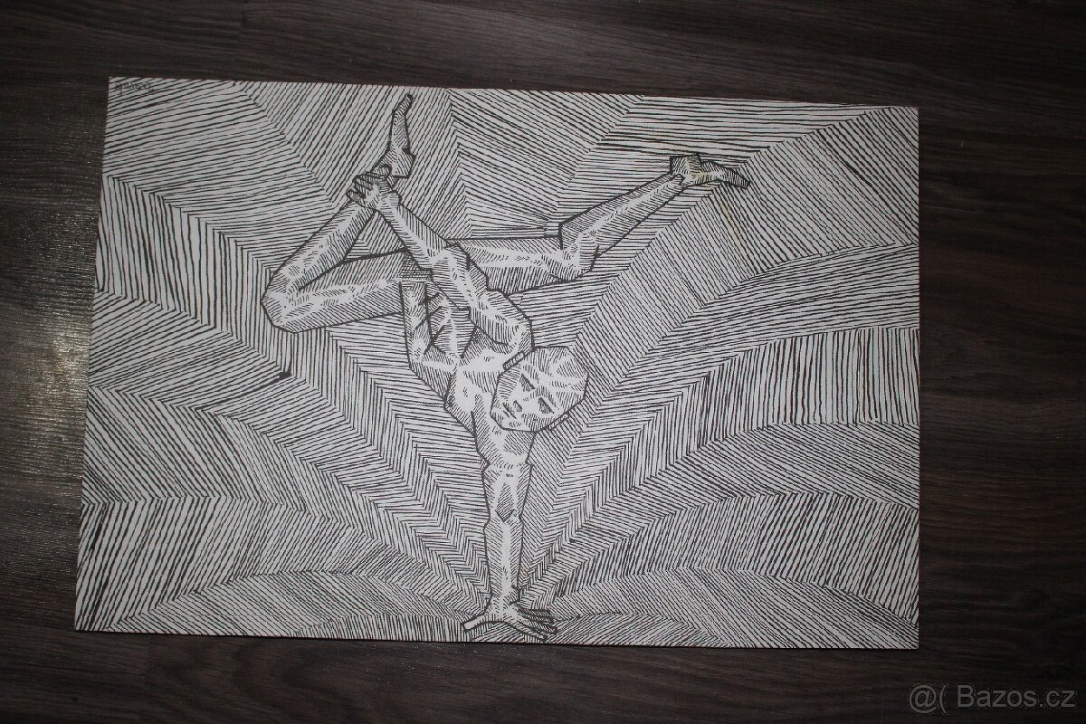 Sada originálních obrazů, perokresba - 3