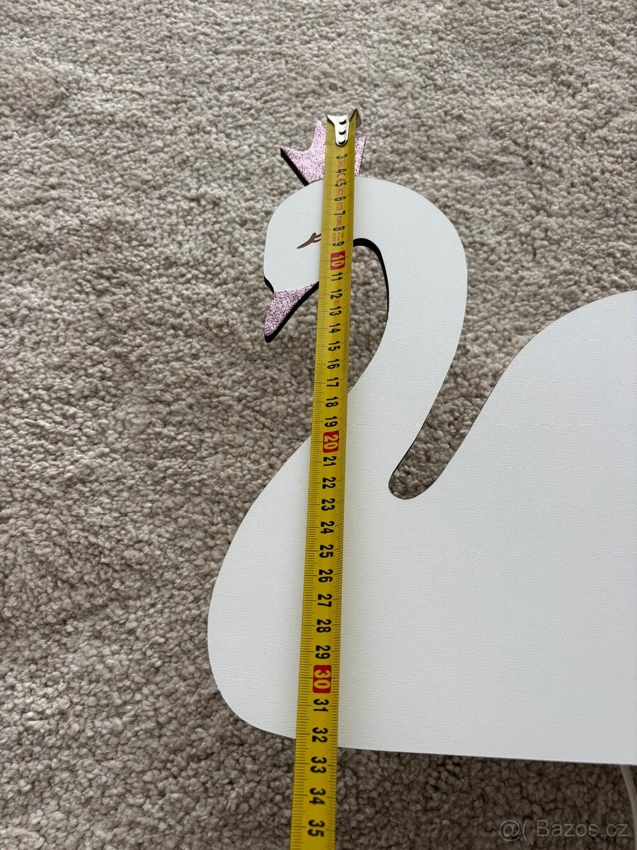 Dětská lampička LABUŤ – designová, LED, TOP stav - 3