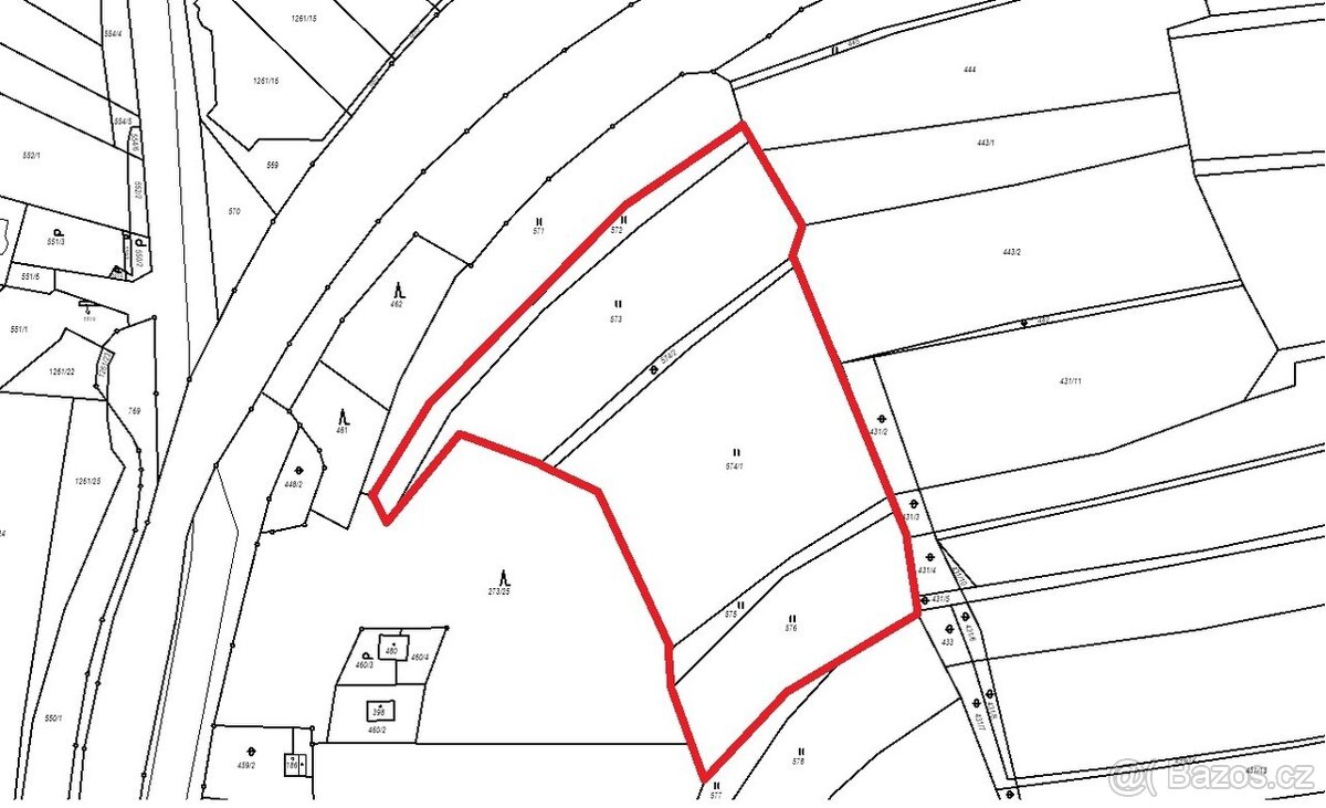 Zemědělské pozemky k.ú. Bystřička II - 3