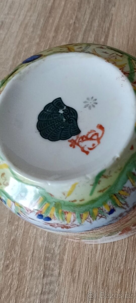 Starožitná čajová sada s japonským dekorem - 3