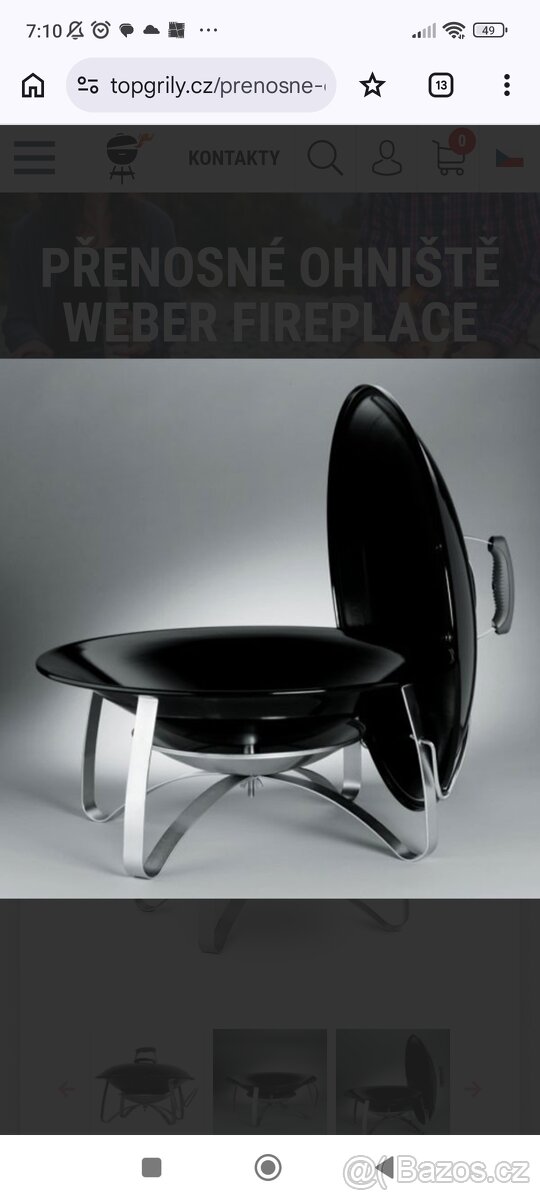 Přenosné ohniště Weber Fireplace + ochranný obal - 3