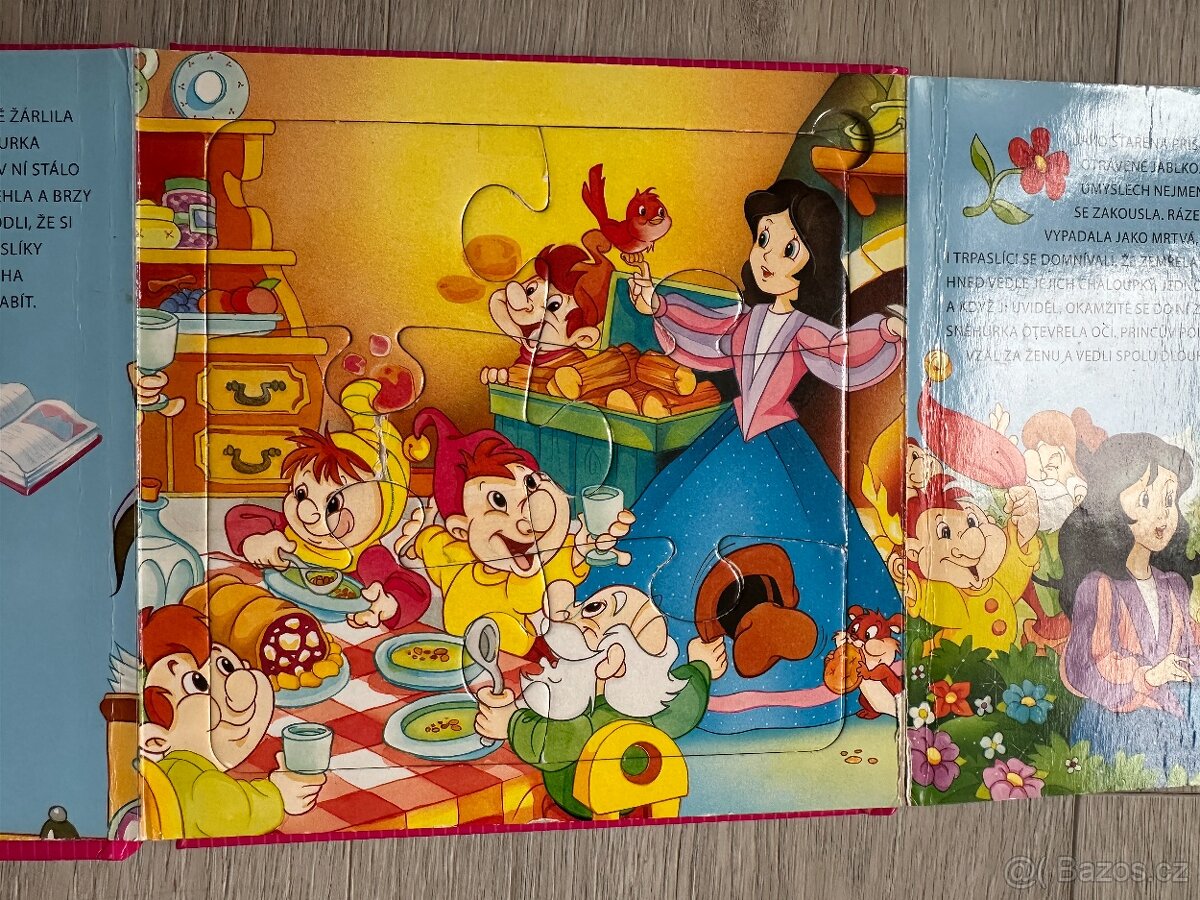 Kniha pohádka O Sněhurce + puzzle - 3