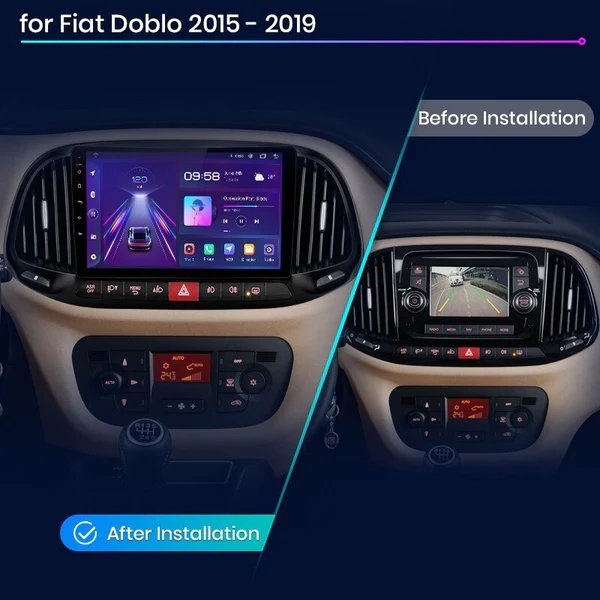 Android autorádio s navi pro FIAT DOBLO (2015-2019) - 3