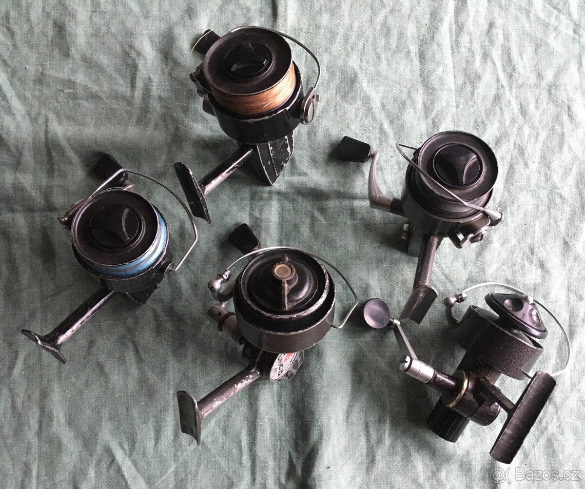 Retro rybář starý naviják - 3