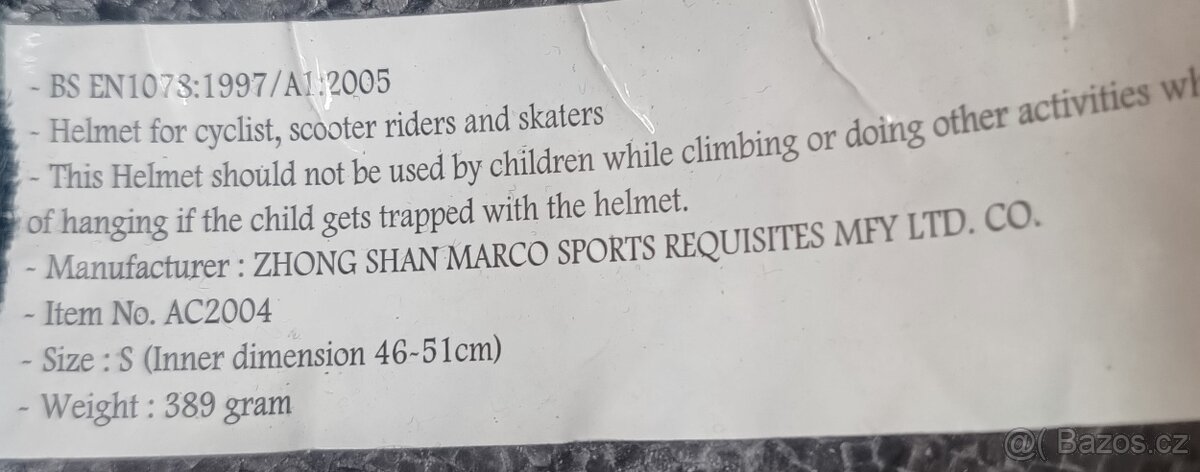 Dětská přilba vel. S (46 až 51 cm) - 3
