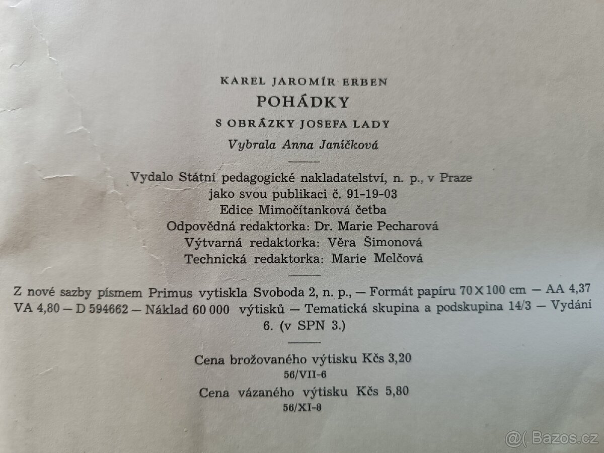 K.J. Erben pohádky. - 3