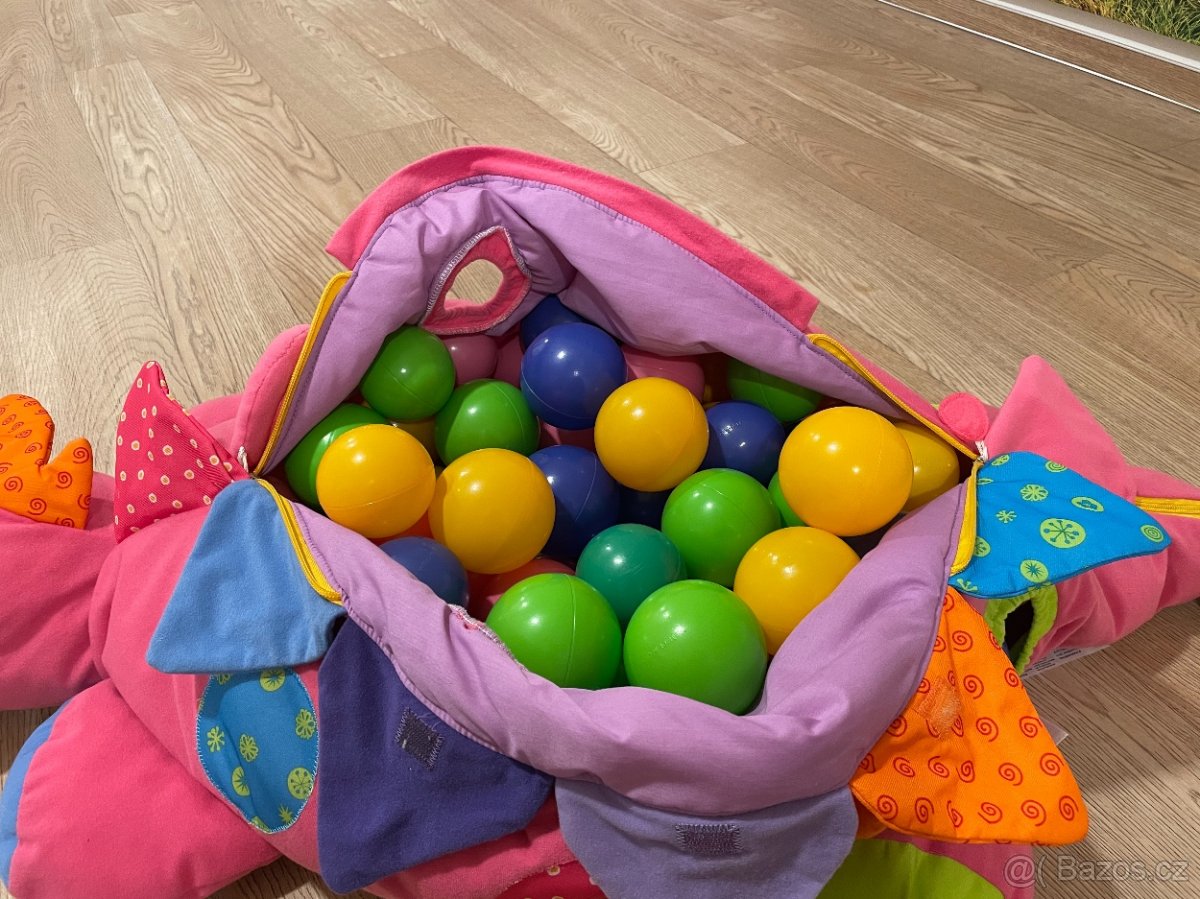 K´s Kids Růžová dinosauřice s míčky - 3