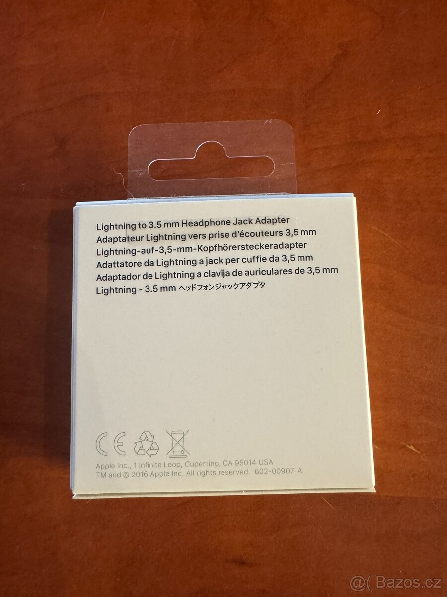 Prodám Apple Lightning adaptér pro 3,5mm sluchátkový jack - 3