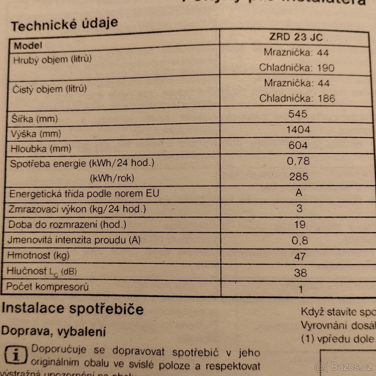 Lednice s mrazákem - 3