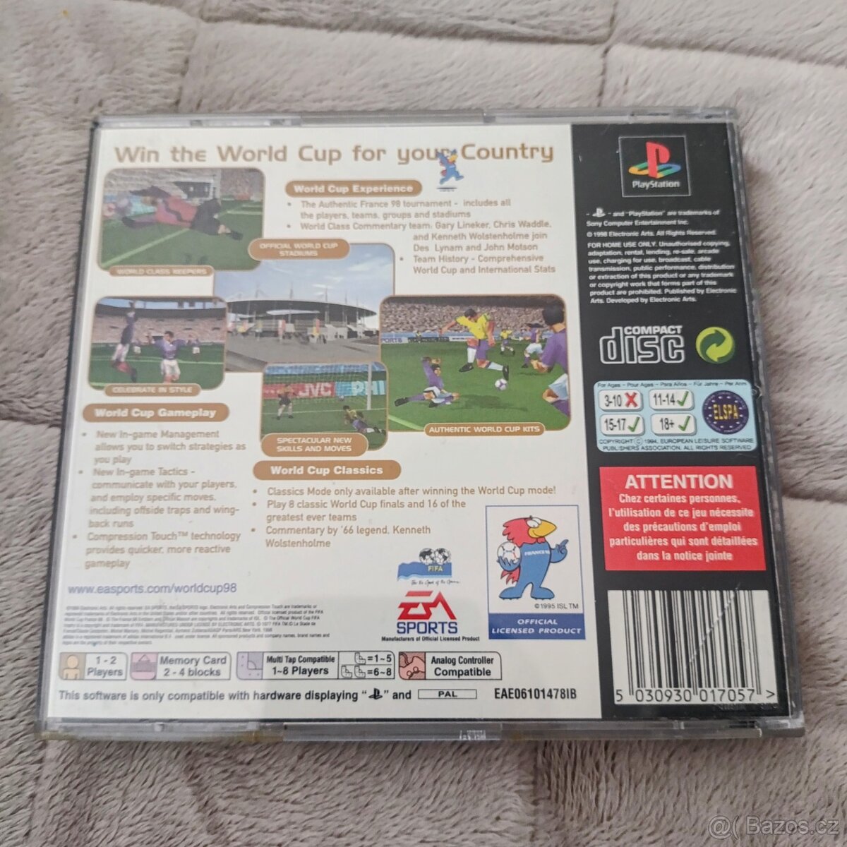 World Cup 98 - Playstation 1 - 3