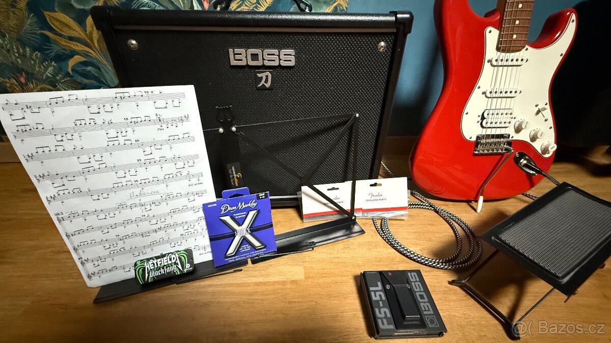 Prodám celý kytarový set připravený na hraní. - 3