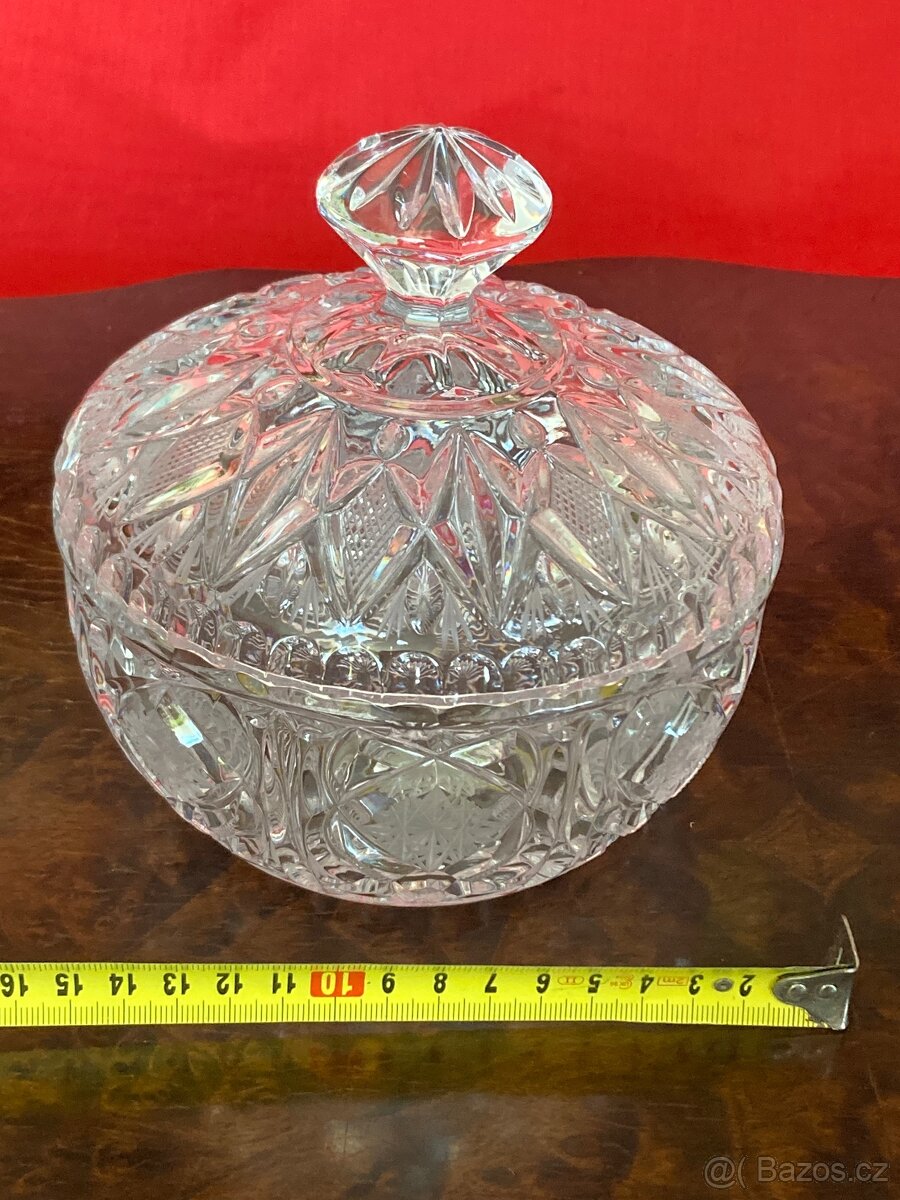 Luxusní dóza broušená - 3