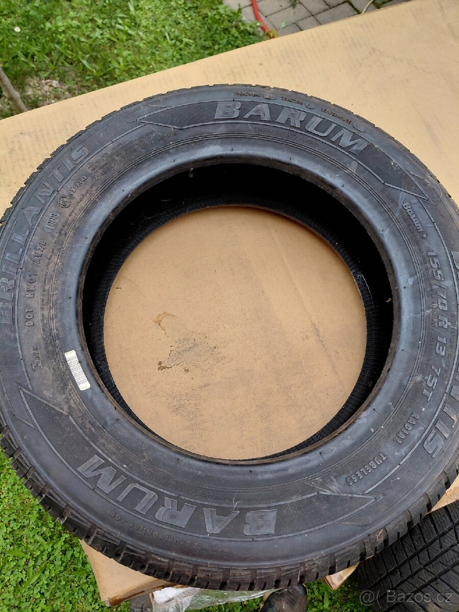 Prodám pneu 155,70,r13 - 3