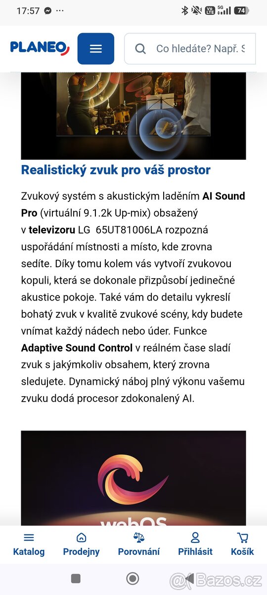 Televize LG 65/164cm - 3