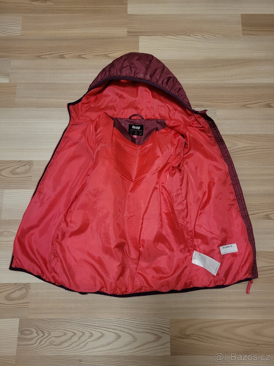 Bunda dětská LOAP INBELO zimní růžová - 3