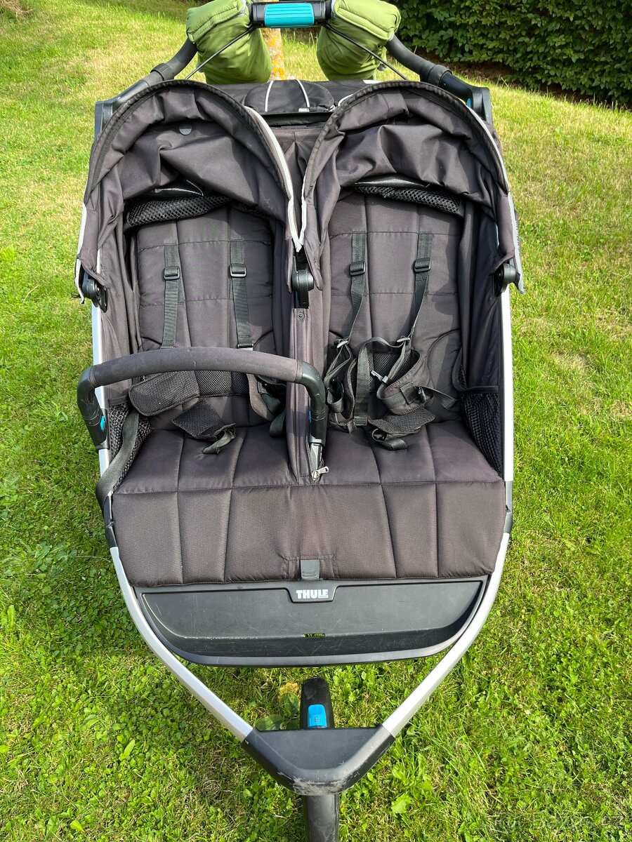 ✨ THULE URBAN GLIDE 2 DOUBLE + ZIMNÍ SET PINKIE - 3