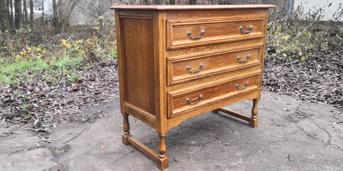 Rustikální šuplíková komoda na nožkách - 3