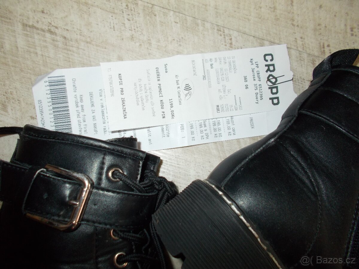 VYTEPLENÉ KOTNÍKOVÉ BOTY PC 1199 KČ V.36 TOP STAV - 3