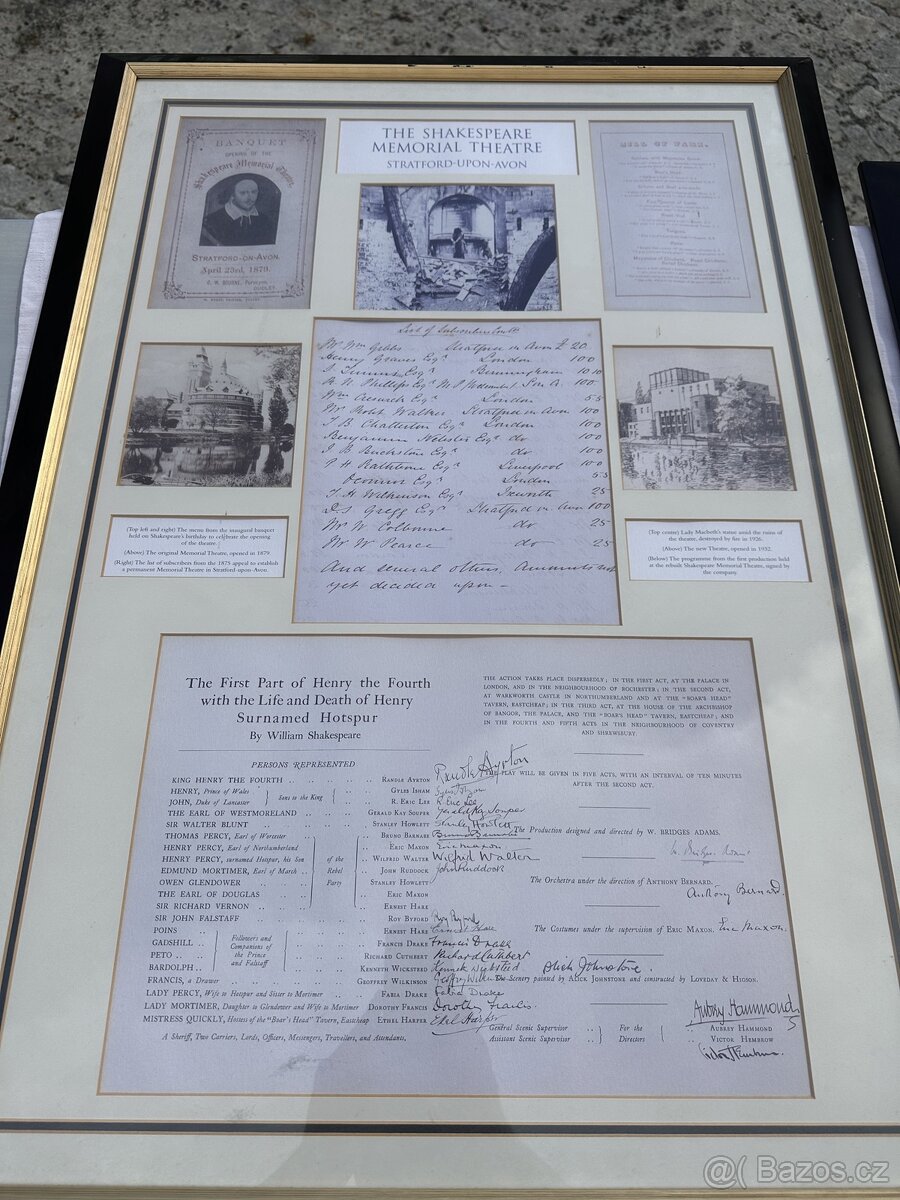 Original obrazy Shakespear Memorial Theatre - 3