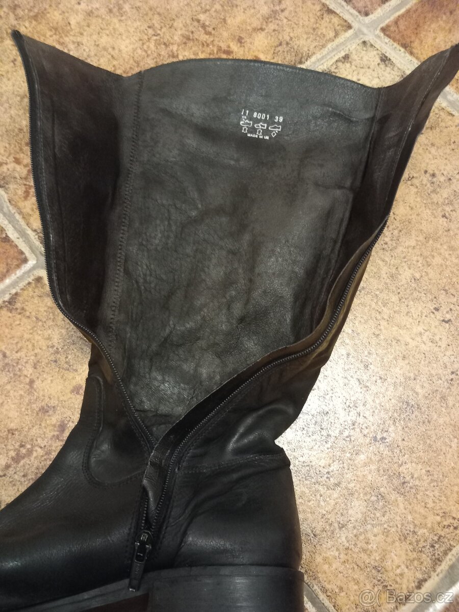 Dámské kožené kozačky Beltissimo vel. 39 - 3