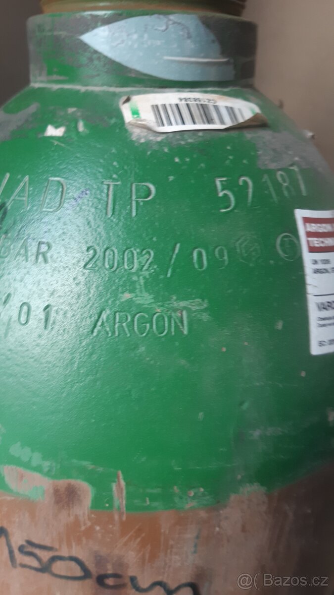 tlaková láhev Kyslík + Argon - 3