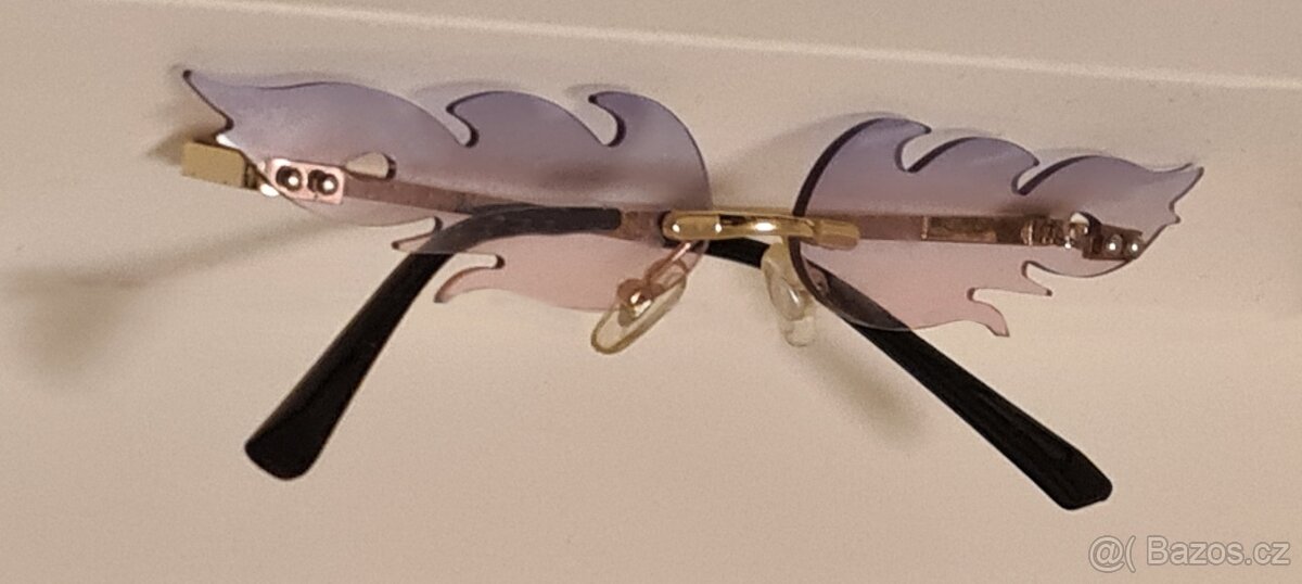 545 - Bezrámečkové sluneční brýle - plameny - 3