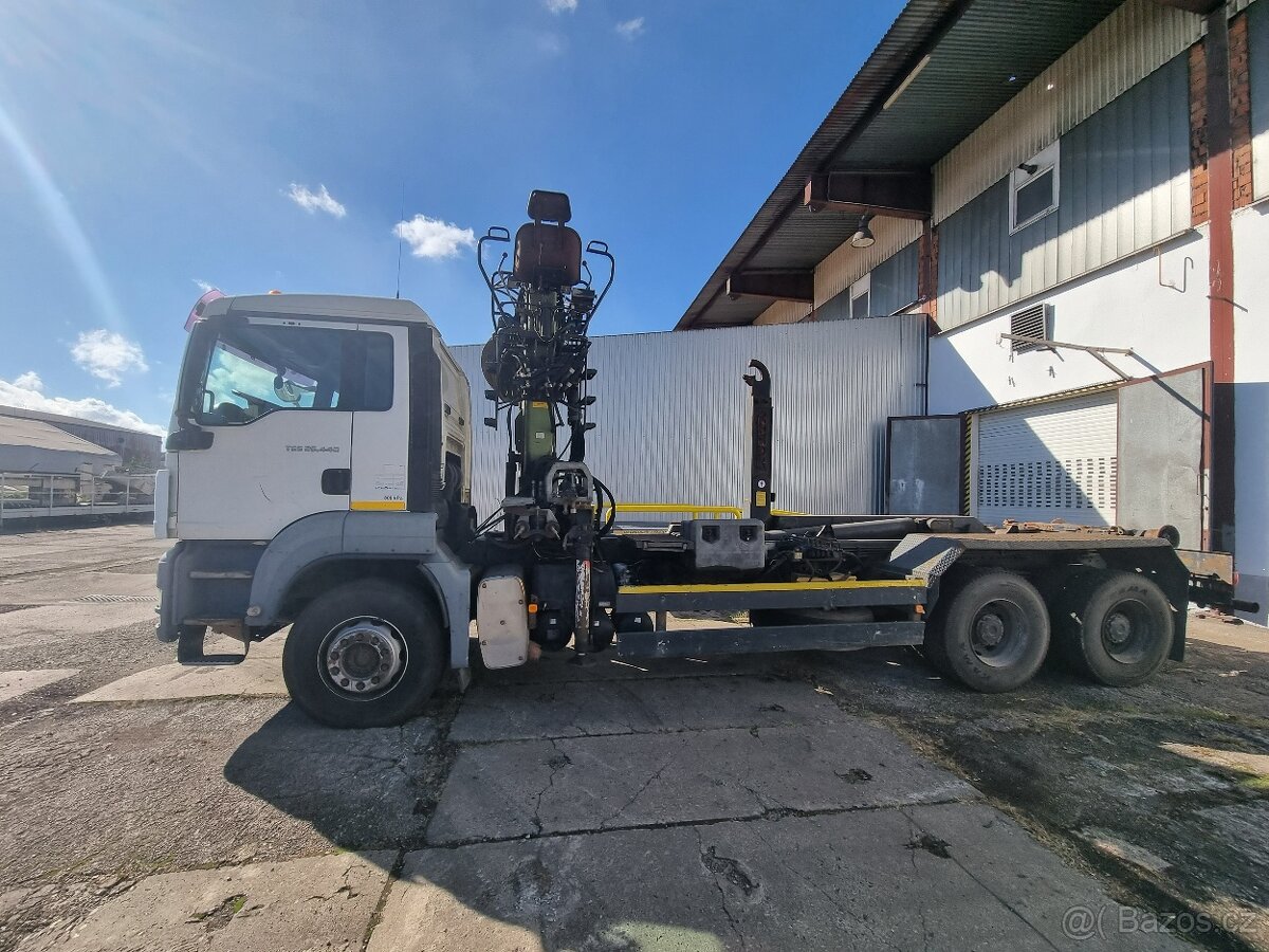 MAN TGS 26.440 6x4 (2010) kontajnerový nosič + HR Loglift - 3