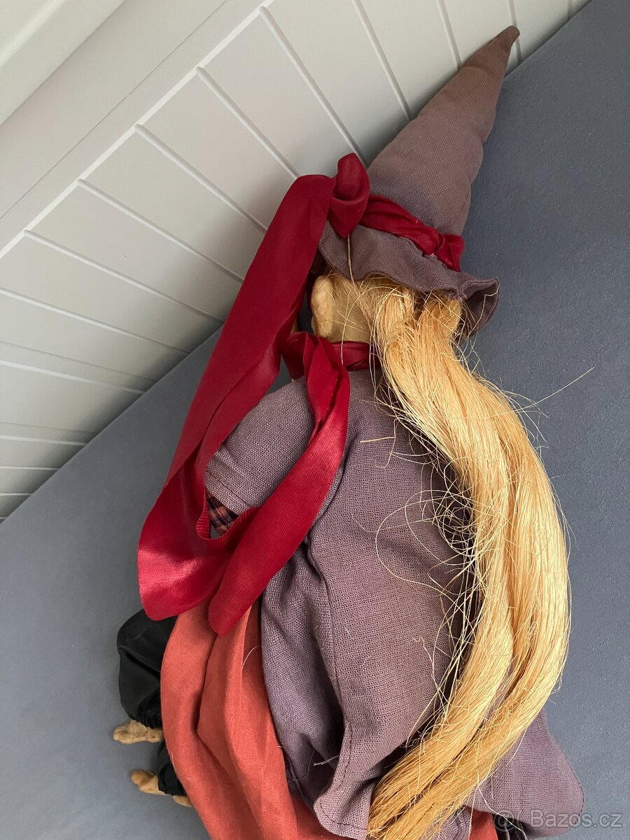 Závěsná dekorace - ježibaba, 60 cm - 3