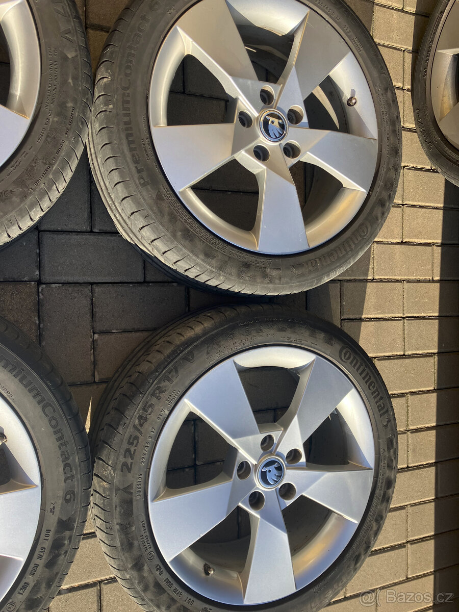 originál alu kola octavia 3 5x112 letní - 3