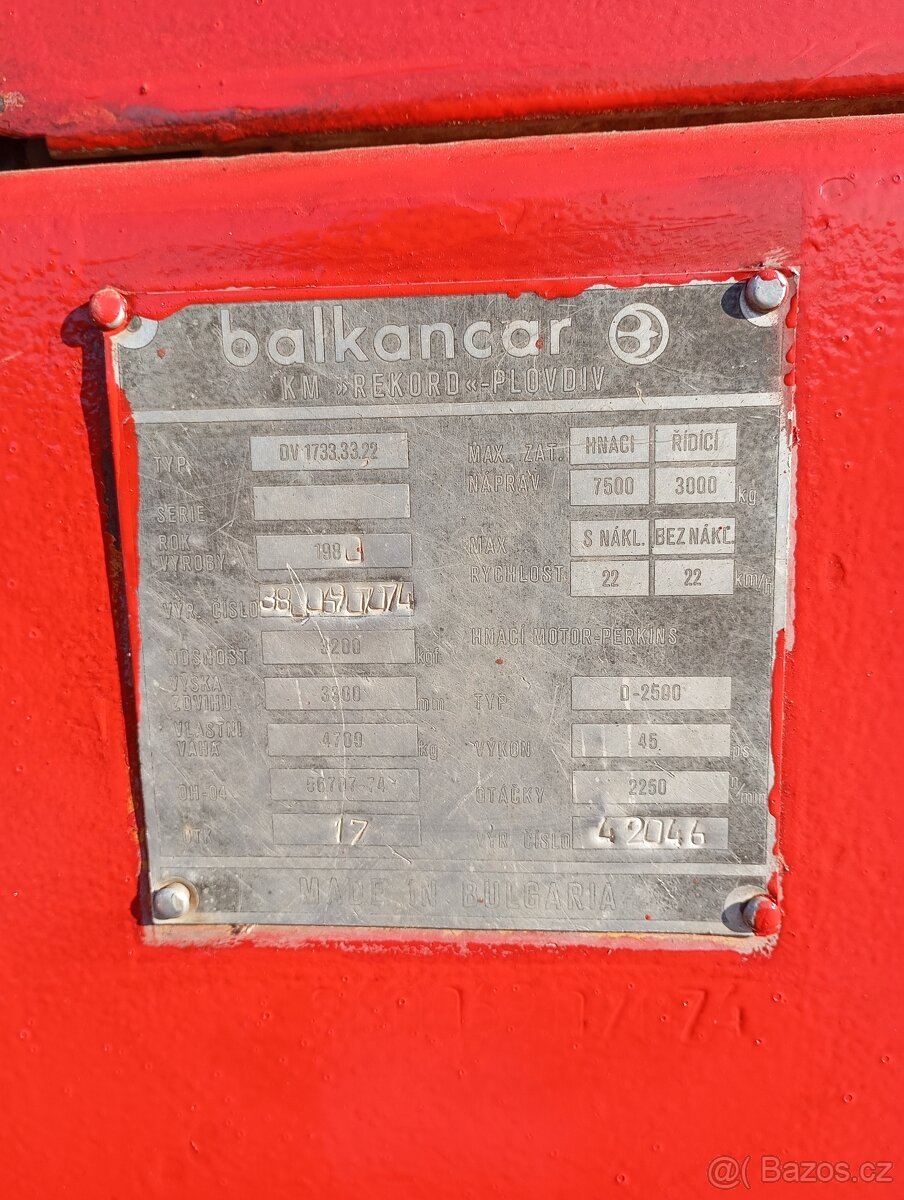 VZV vozík Balkancar - 3