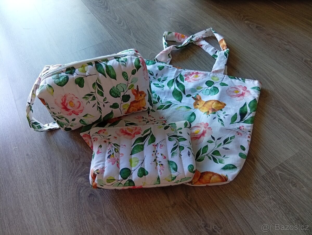 Látkové tašky velké , kosmetická taštička - 3