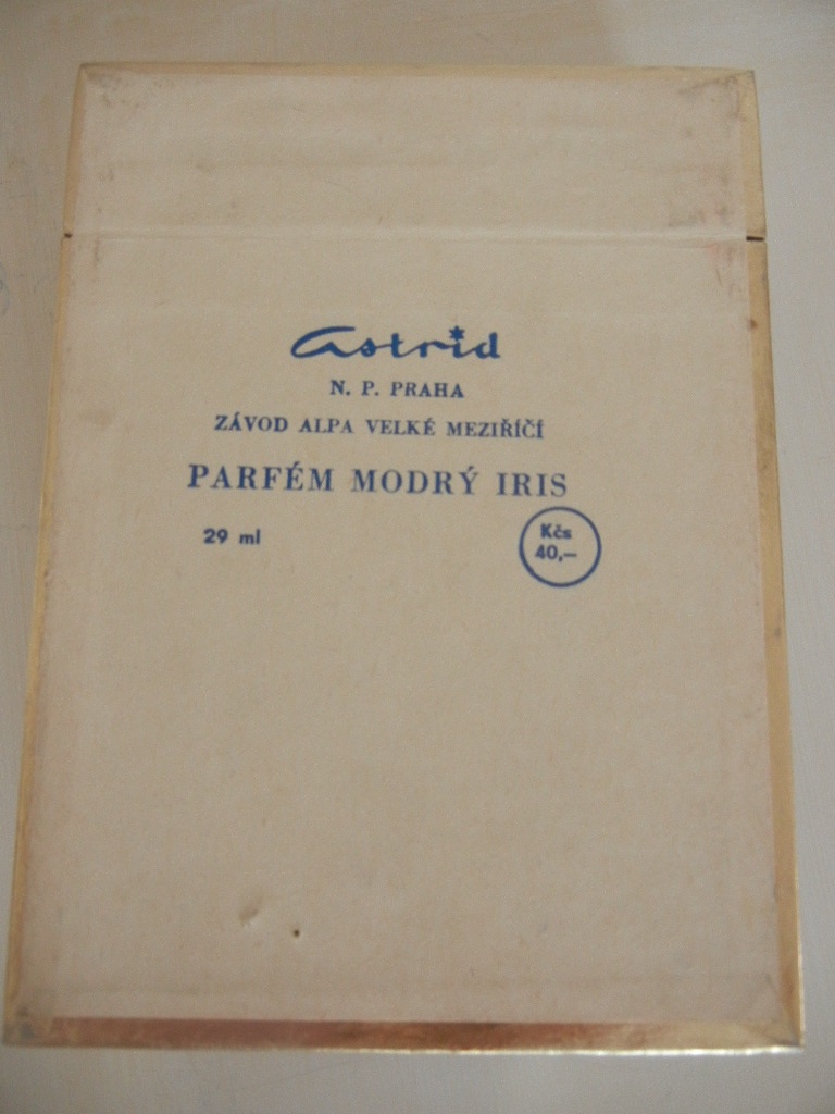 Retro krabička od parfému Modrý Iris - 3